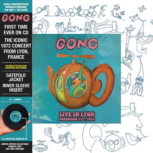 Gong Live in Lyon 1972 Deluxe Limited Special Edition New CD
