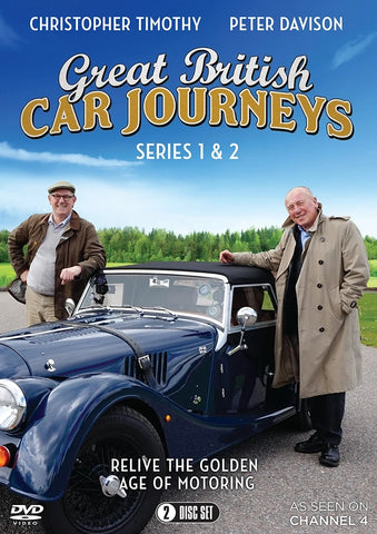 Great British Car Journeys Series 1 and 2 Season Peter Davison New Region 2 DVD