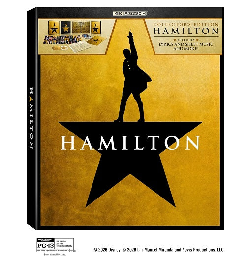 Hamilton (Phillipa Soo) Limited Collectors Edition 4K Ultra HD Blu-ray Presale