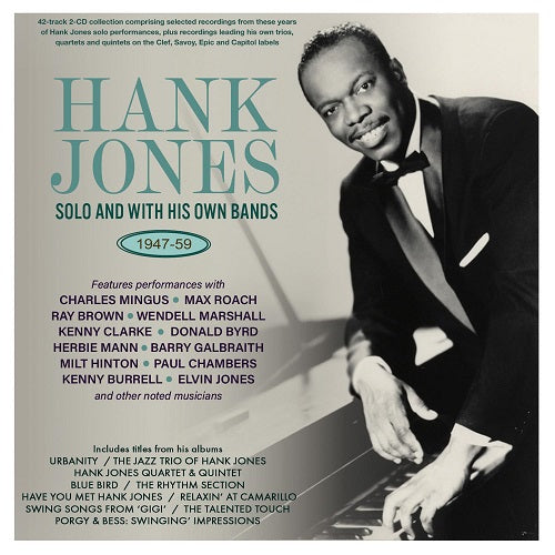 Hank Jones Solo and With His Own Bands 1947-59 1947 59 2 Disc New CD