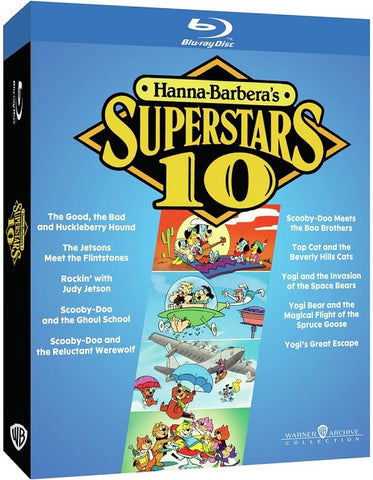 Hanna Barbera's Superstars  The Complete 10 Film Collection  New Blu-ray Box Set