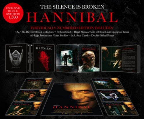 Hannibal (Anthony Hopkins) Collectors Edition 4K Ultra HD Region B Blu-ray