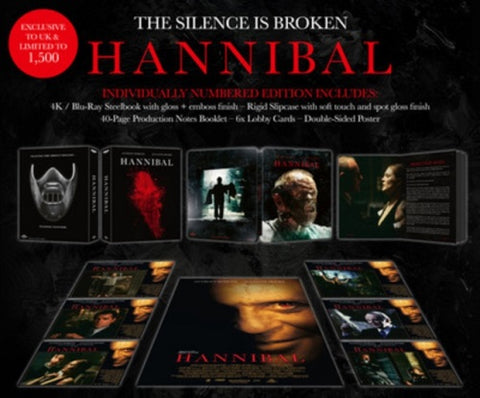 Hannibal Limited Edition New 4K Ultra HD Region B Blu-ray + Steelbook