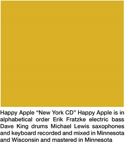 Happy Apple New York New CD