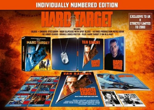 Hard Target 1 2 Collectors Edition New 4K Ultra HD Region B Blu-ray + Steelbook