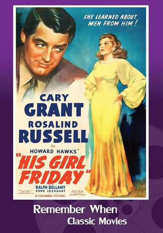 His Girl Friday (Cary Grant Rosalind Russell Ralph Bellamy) New DVD