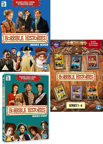 Horrible Histories Series 1 2 3 4 5 6 7 8 Series Season 1-8 Region 4 DVD