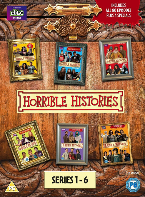 Horrible Histories Series 1 2 3 4 5 6 14xDiscs Season 1-6 Region 4 New DVD