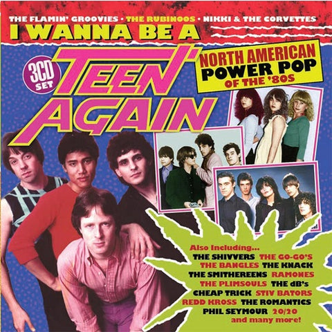 I Wanna Be A Teen Again American Power Pop 1980 1989 3 Disc New CD Presale