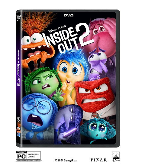 Inside Out 2 (Maya Hawke Kelsey Mann Amy Poehler Kensington Tallman) Two DVD