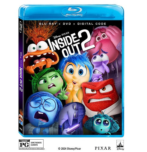 Inside Out 2 (Maya Hawke Kelsey Mann) Two New Blu-ray + DVD + Digital