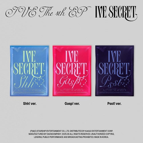 Ive Secret Random Cover CD + Photobook + Instant Photo + Photocard Presale