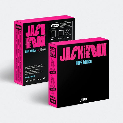 J Hope Bts Jack In The Box (HOPE Edition) New CD + Sticker + Photos + Poster