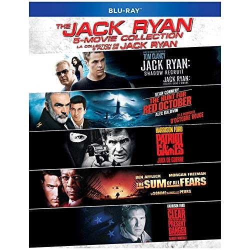 Jack Ryan 5 Movie Collection Hunt For Red October New Region B Blu-ray