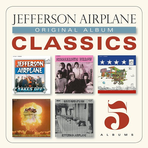 Jefferson Airplane Original Album Classics 5 Disc New CD Box Set