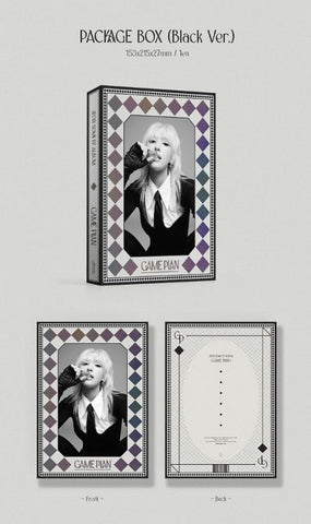 Jeon Somi Game Plan (Black Boxset) New CD + Sticker Photos Photo Cards Poster