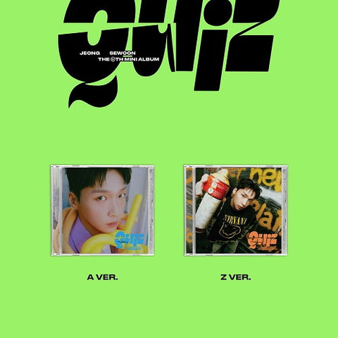 Jeong SE Woon Quiz Jewel Case Version CD + Photo Book Photos Photo Cards Poster