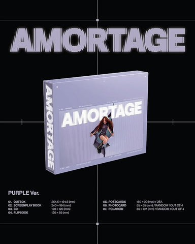 Jisoo Amortage Bloom Version CD Postcard Photo + Photo Card + Lenticular Cover