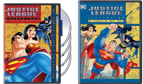 Justice League of America Season 1 and  2 Series One Two New Region 1 DVD