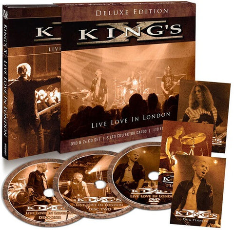 King's X Live Love in London Kings Deluxe Collectors Edition 3 Disc New CD + DVD