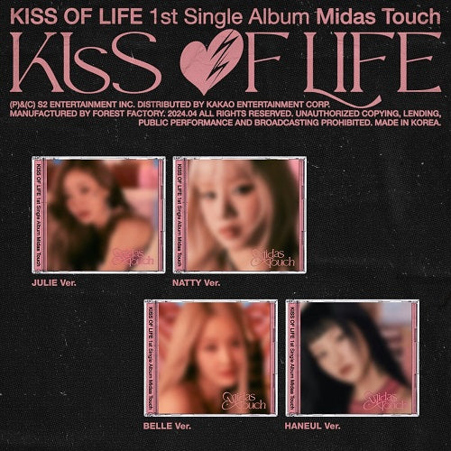 Kiss of Life Midas Touch Jewel Case Version New CD + Photo Book + Photos