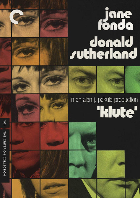 Klute The Criterion Collection (Jane Fonda Donald Sutherland) Region B Blu-ray