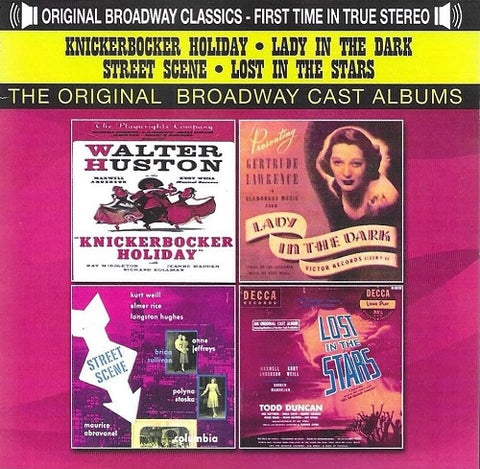 Knickerbocker Holiday Lady In The dark Street Scene Lost In The Stars New CD