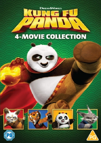 Kung Fu Panda 1 2 3 4 Movie Collection (Jack Black) New DVD Box Set Presale