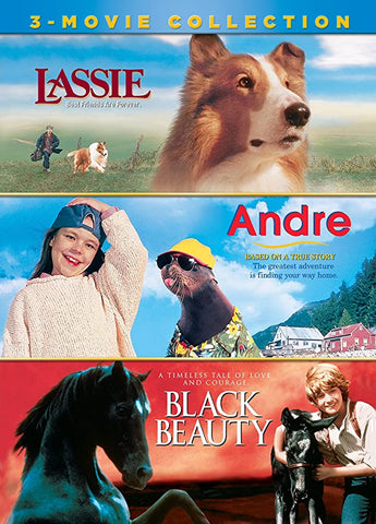 Lassie + Andre + Black Beauty  New Region 1 DVD Andre The Seal