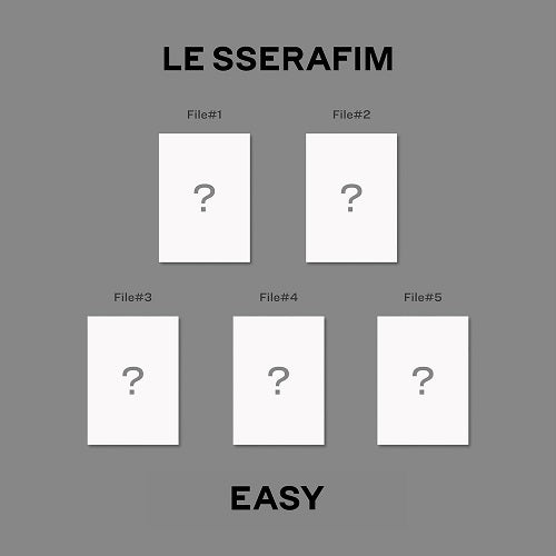 LE SSERAFIM 3rd Mini Album EASY (COMPACT Ver.) CD + Booklet + Photos + Postcard