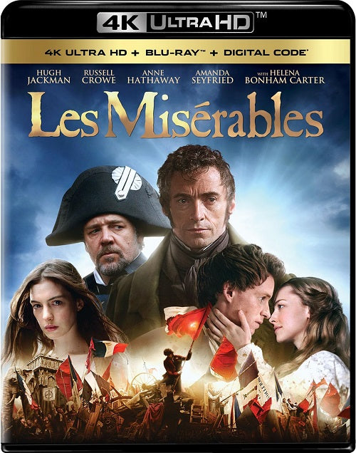 Les Miserables (Hugh Jackman Anne Hathaway) New 4K Mastering Region A Blu-ray