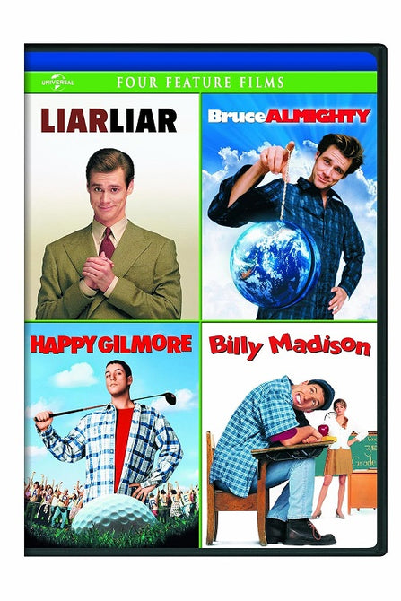 Liar Liar + Bruce Almighty + Happy Gilmore + Billy Madison New Region 1 DVD