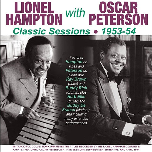 LIONEL HAMPTON OSCAR PETERSON Classic Sessions 1953 54 5 Disc CD Presale