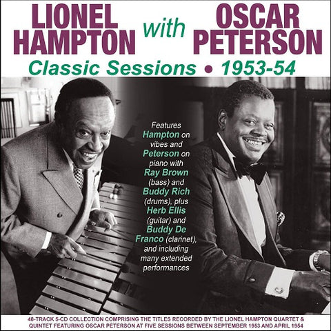 LIONEL HAMPTON OSCAR PETERSON Classic Sessions 1953 54 5 Disc CD Presale