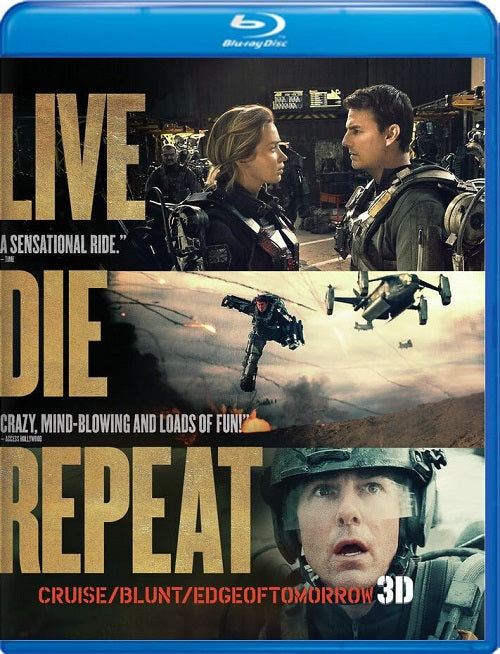 Live Die Repeat Edge Of Tomorrow (Tom Cruise Emily Blunt) New Blu-ray Presale