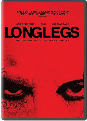 Longlegs (Maika Monroe Nicolas Cage Blair Underwood Alicia Witt) New DVD