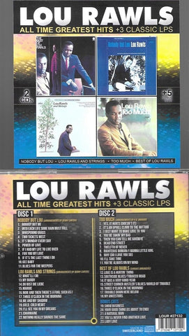Lou Rawls All Time Greatest Hits 3 Classic LPs 5 Bonus Cuts 2 Disc New CD