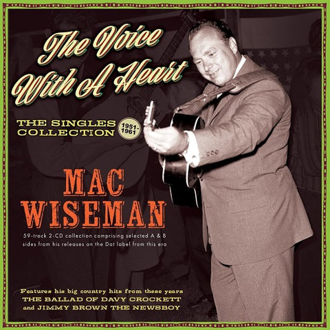 Mac Wiseman The Voice With a Heart New CD