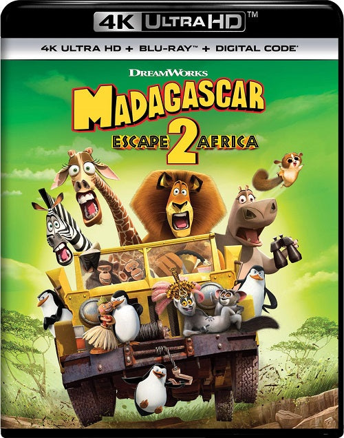 Madagascar Escape 2 Africa (Ben Stiller) Two New 4K Ultra HD Blu-ray Presale