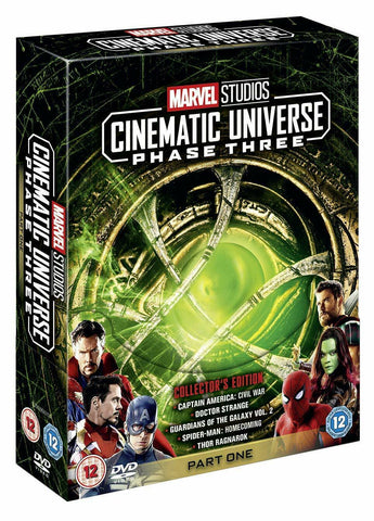 Marvel Studios Cinematic Universe Phase Three Part One 3 1 New Region 2 DVD