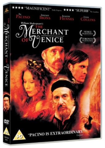 The Merchant Of Venice (Al Pacino Jeremy Irons) DVD Region 4 For Australia