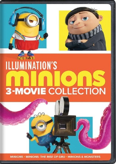Minions 1 2 3 Movie Collection (Michael Keaton Trey Parker) DVD Presale