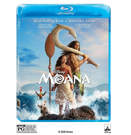 Moana 2026 (Rena Owen Jemaine Clement) New Blu-ray + DVD + Digital Presale