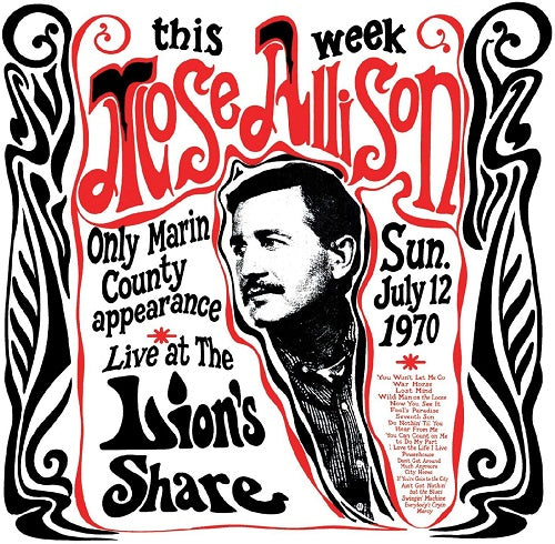 Mose Allison Live at the Lions Share July 12 1970 New CD Presale