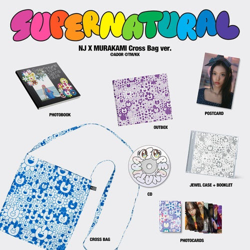 NewJeans Supernatural NJ X MURAKAMI (Cross Bag ver.) CD + Booklet + Photo Book