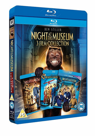 Night at the Museum 1 2 3 Trilogy Movie Collection Ben Stiller Region B Blu-ray