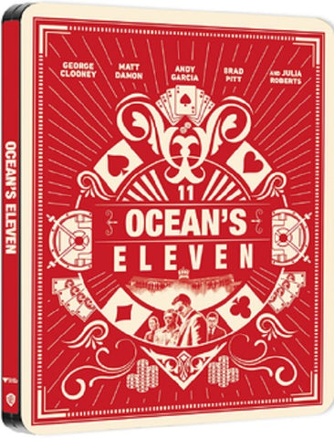 Ocean's Eleven Oceans 11 New 4K Ultra HD Region B Blu-ray + SteelBook