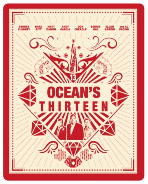 Ocean's Thirteen Oceans 13 New 4K Ultra HD Region B Blu-ray + Steelbook