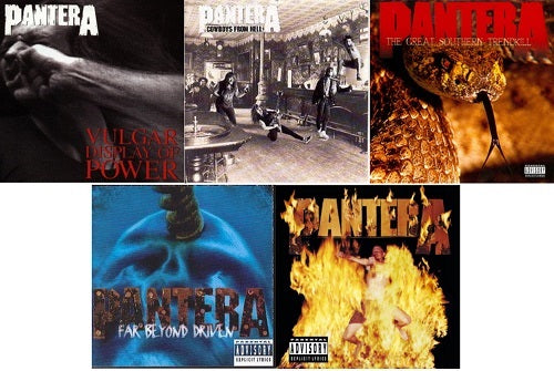 Pantera Vulgar + Cowboys From Hell + Trendkill + Beyond Driven + Reinventing CD