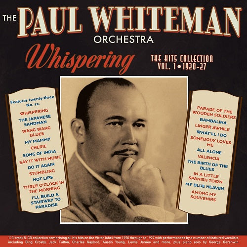 Paul Orchestra Whiteman Whispering The Hits Collection Volume 1 1920 27 New CD